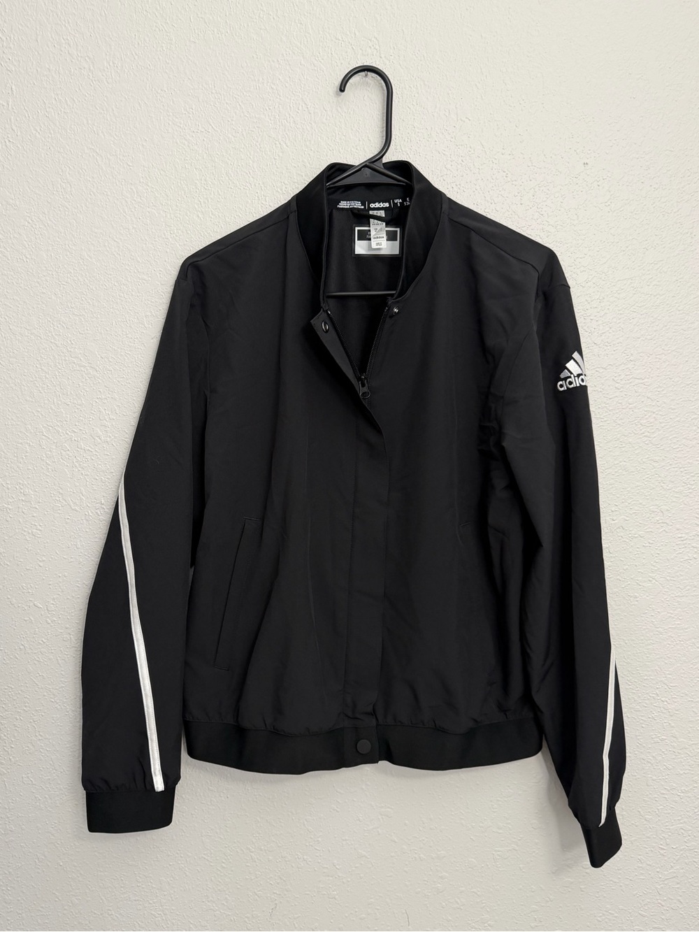 Adidas Sideline Full Zupper Womens Jacket Black Size Small